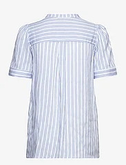 Six Ames - NORI - short-sleeved blouses - blue stripe - 1