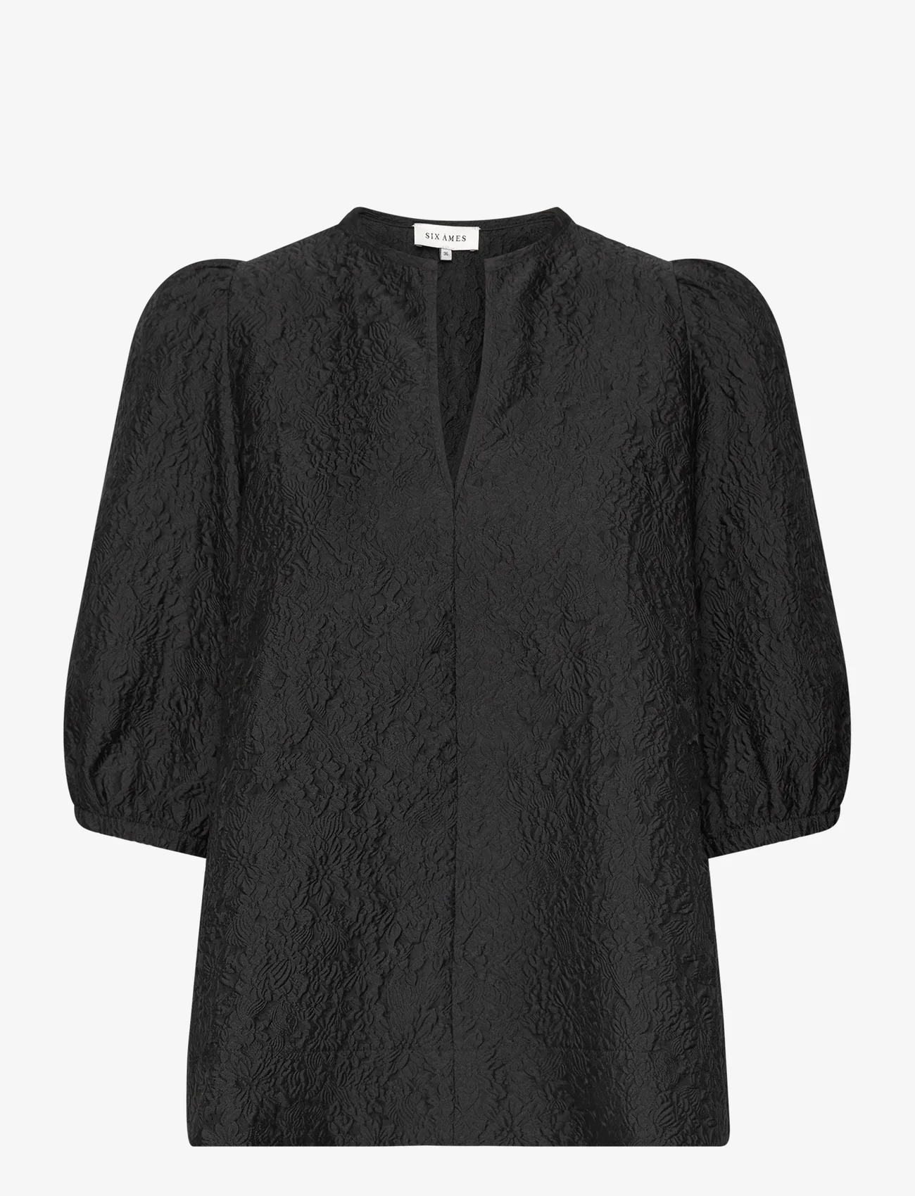 Six Ames - OLIVIAN - blouses korte mouwen - black - 0
