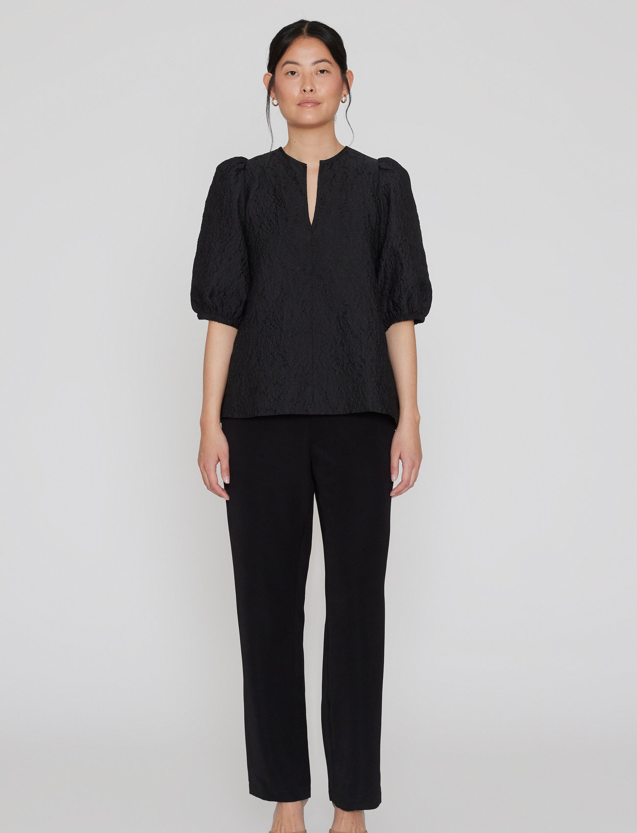 Six Ames - OLIVIAN - short-sleeved blouses - black - 1