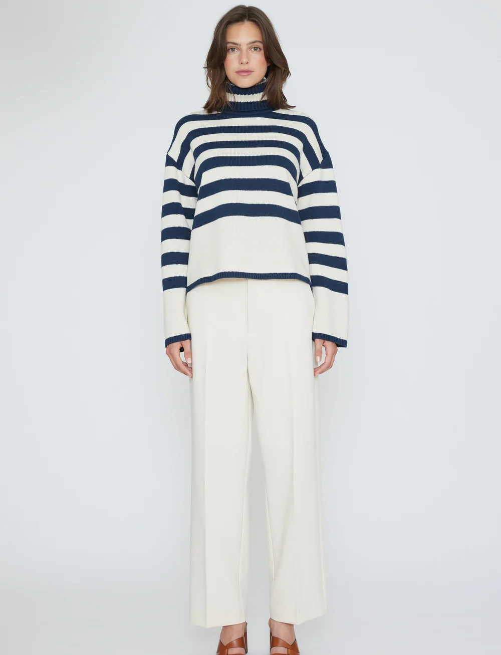 Six Ames - NICOLA - rollkragenpullover - promise stripes - 0