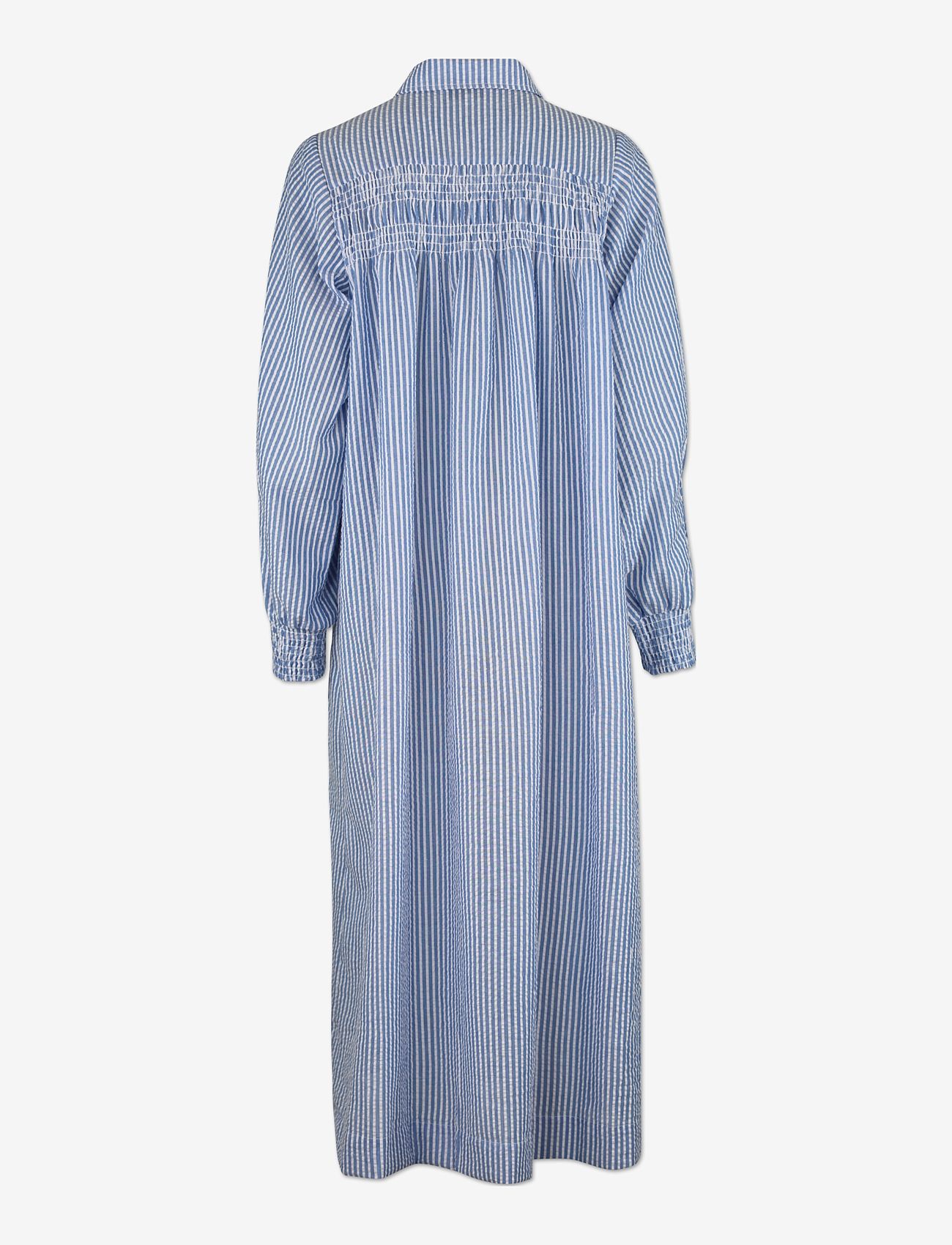 Six Ames - JINNY STRIPE - shirt dresses - blue stripe - 1