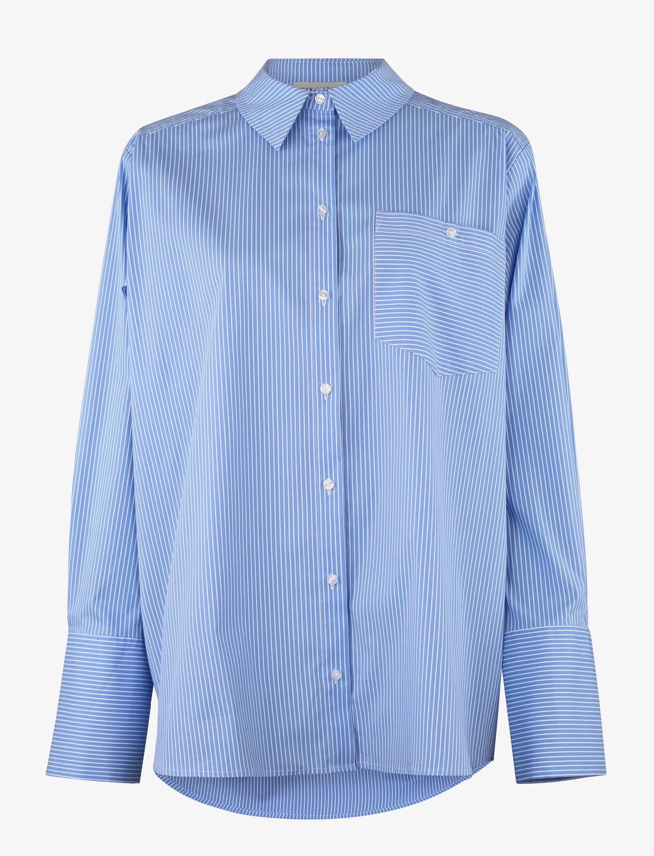 Six Ames - TINE - langärmlige hemden - crispy blue - 0