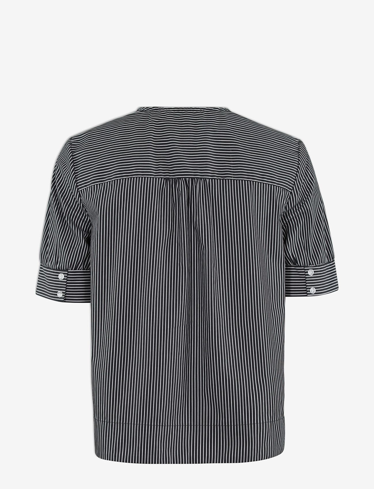 Six Ames - CONNY - kurzärmlige hemden - black pinstripe - 1