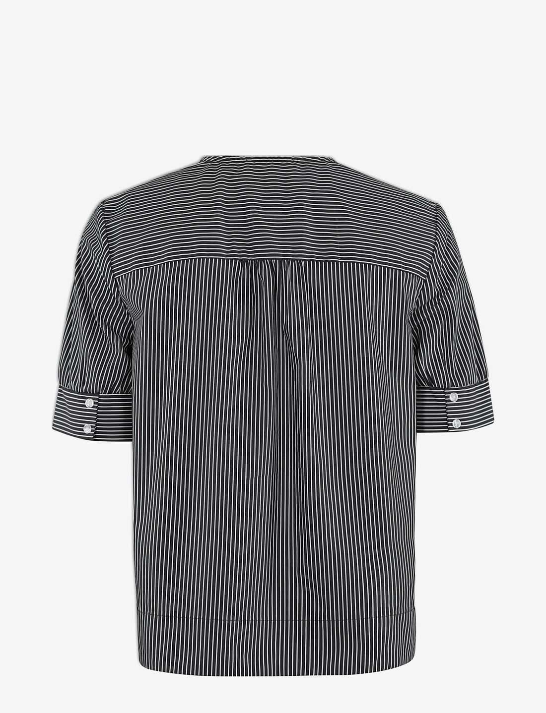 Six Ames - CONNY - lühikeste varrukatega särgid - black pinstripe - 1