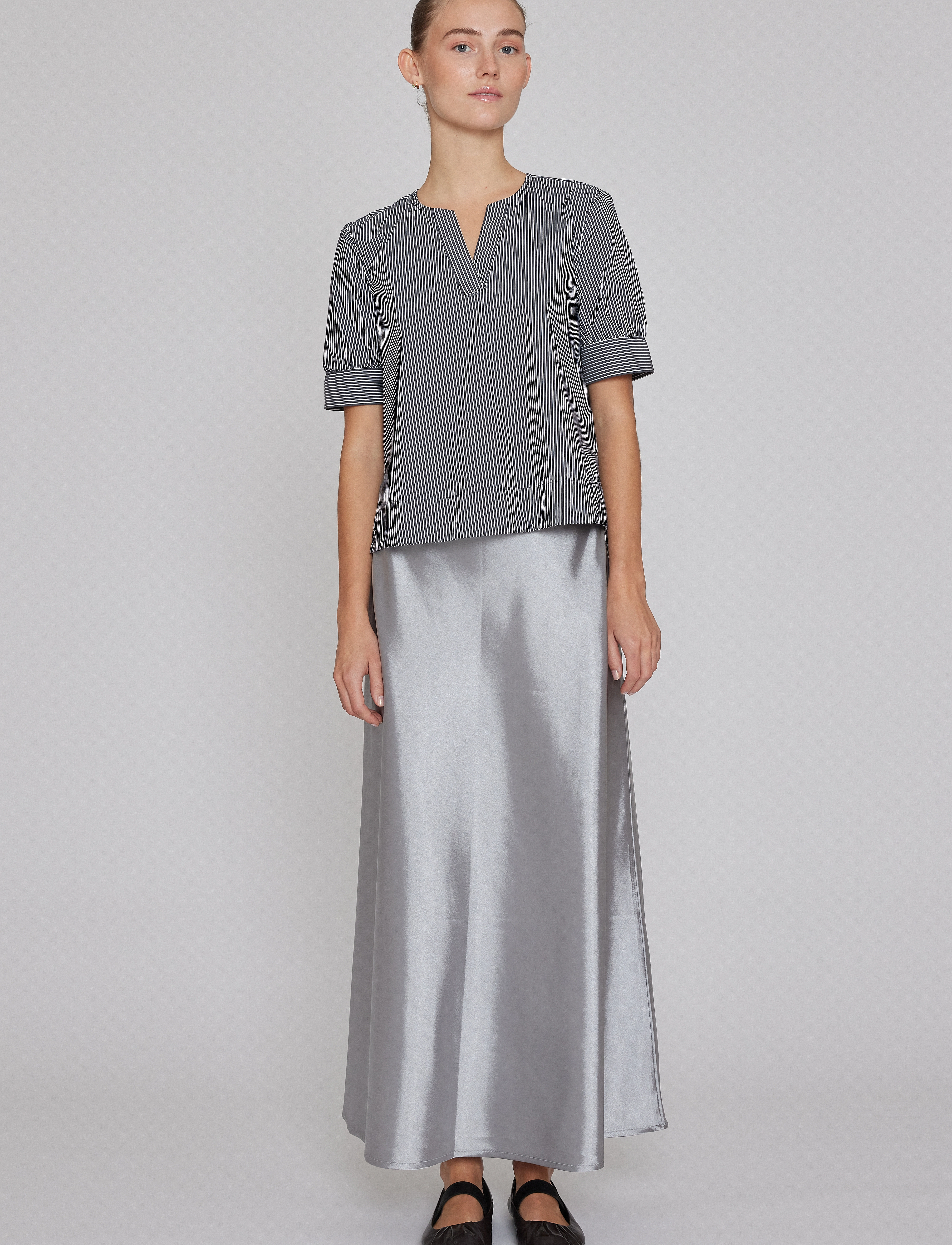 Six Ames - ANNABEL - midi skirts - drizzle - 3