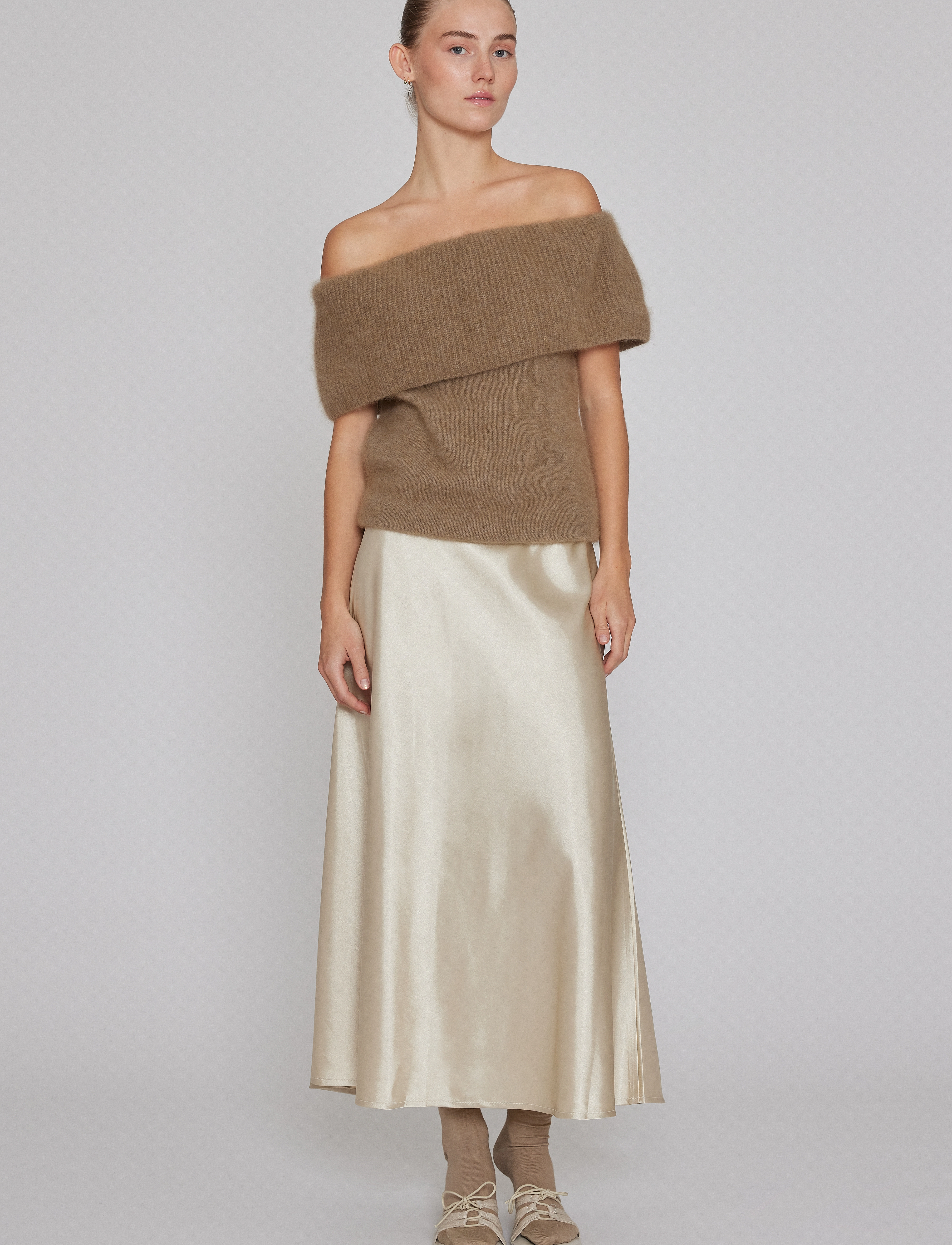 Six Ames - ANNABEL - satinnederdele - off white - 3