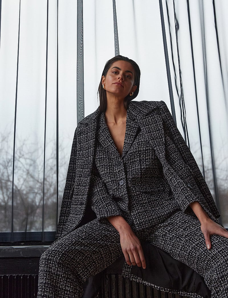 Six Ames - NELLIE - oversized blazere - salt & pepper - 2