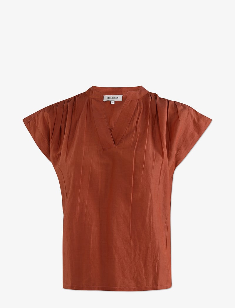 Six Ames - MARGEAUX - kortærmede bluser - sierra - 0