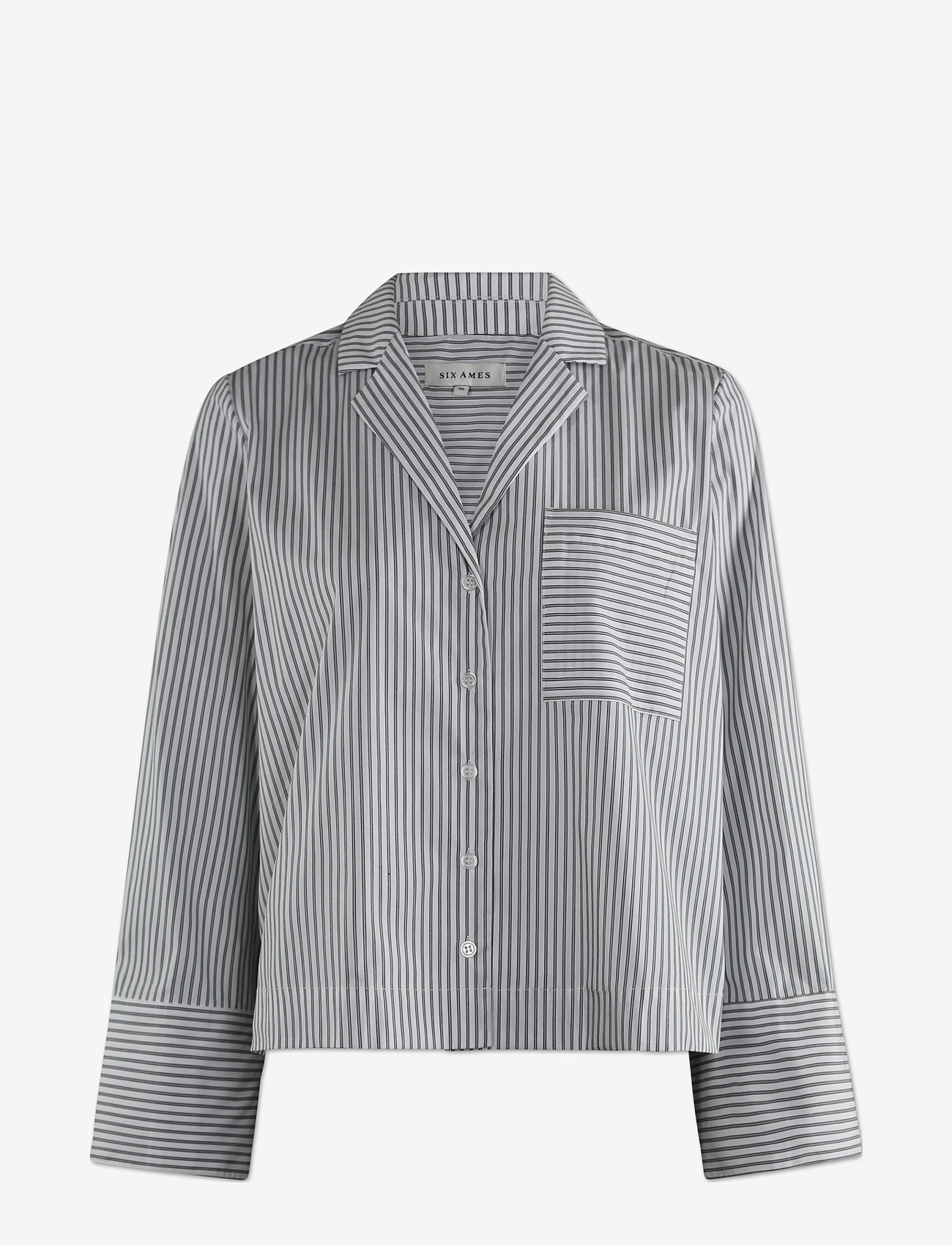 Six Ames - RAMONA - langærmede skjorter - black&white stripe - 0