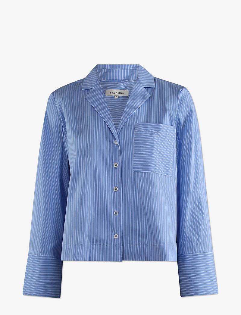 Six Ames - RAMONA - langärmlige hemden - blue stripe - 1