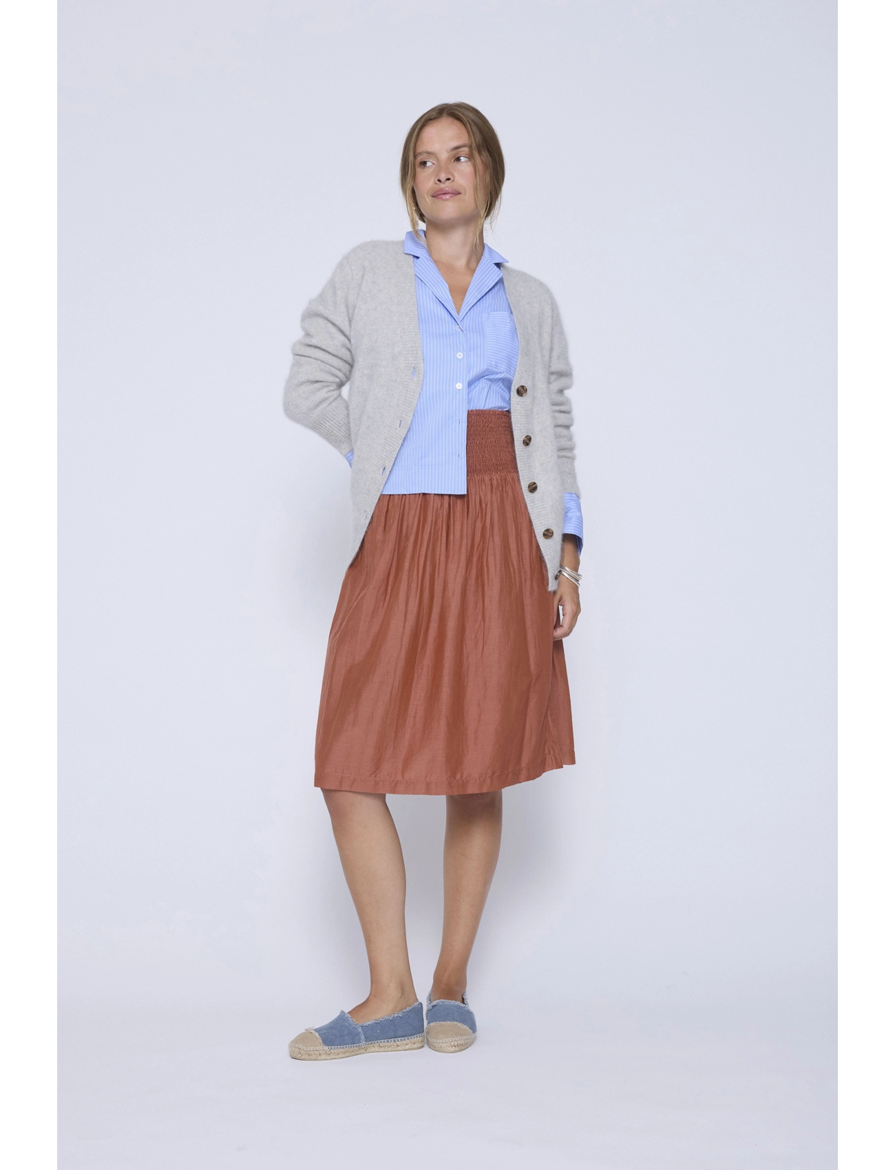 Six Ames RAMONA - Hemden - BLUE STRIPE / blue