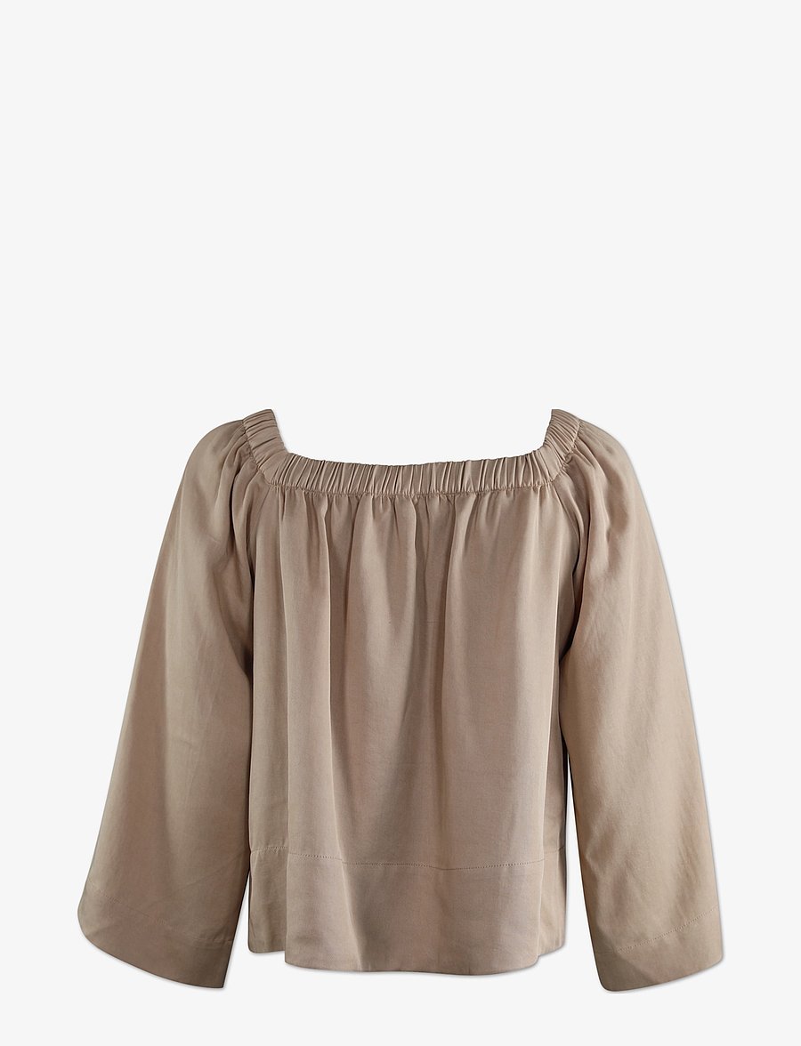 Six Ames - NUUBA - langærmede bluser - sesame - 2