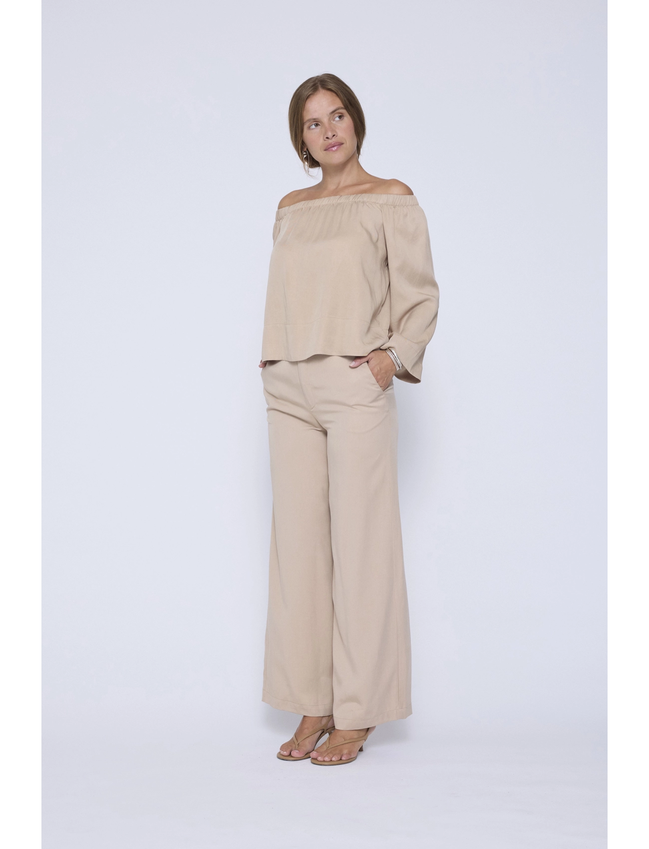 Six Ames Nuuba, 34 x 48, Blouses, Braun - Long-sleeved, Frauen