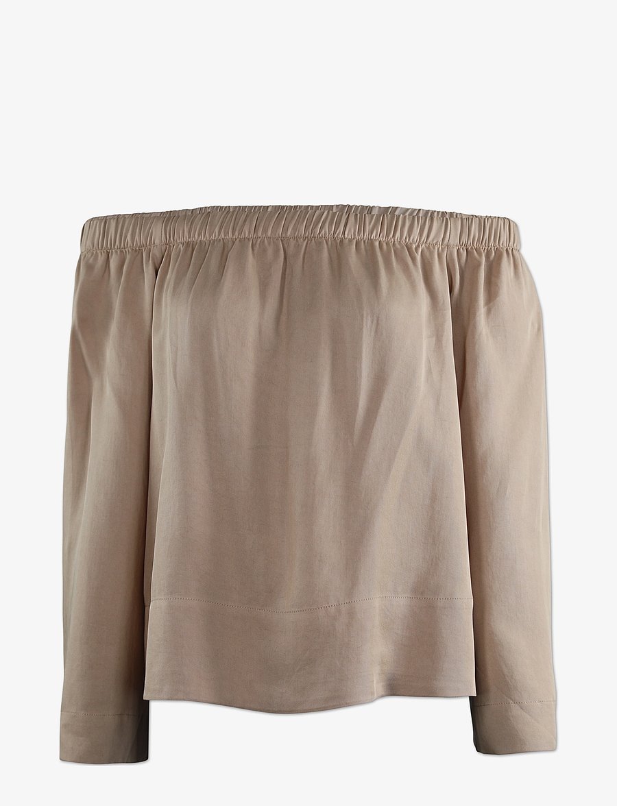 Six Ames - NUUBA - langærmede bluser - sesame - 3