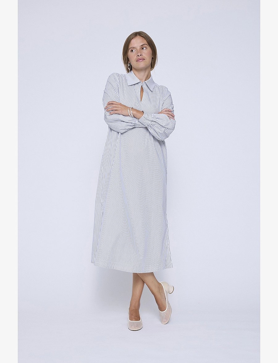 Six Ames - AMALIE - särkkleidid - black&white stripe - 0