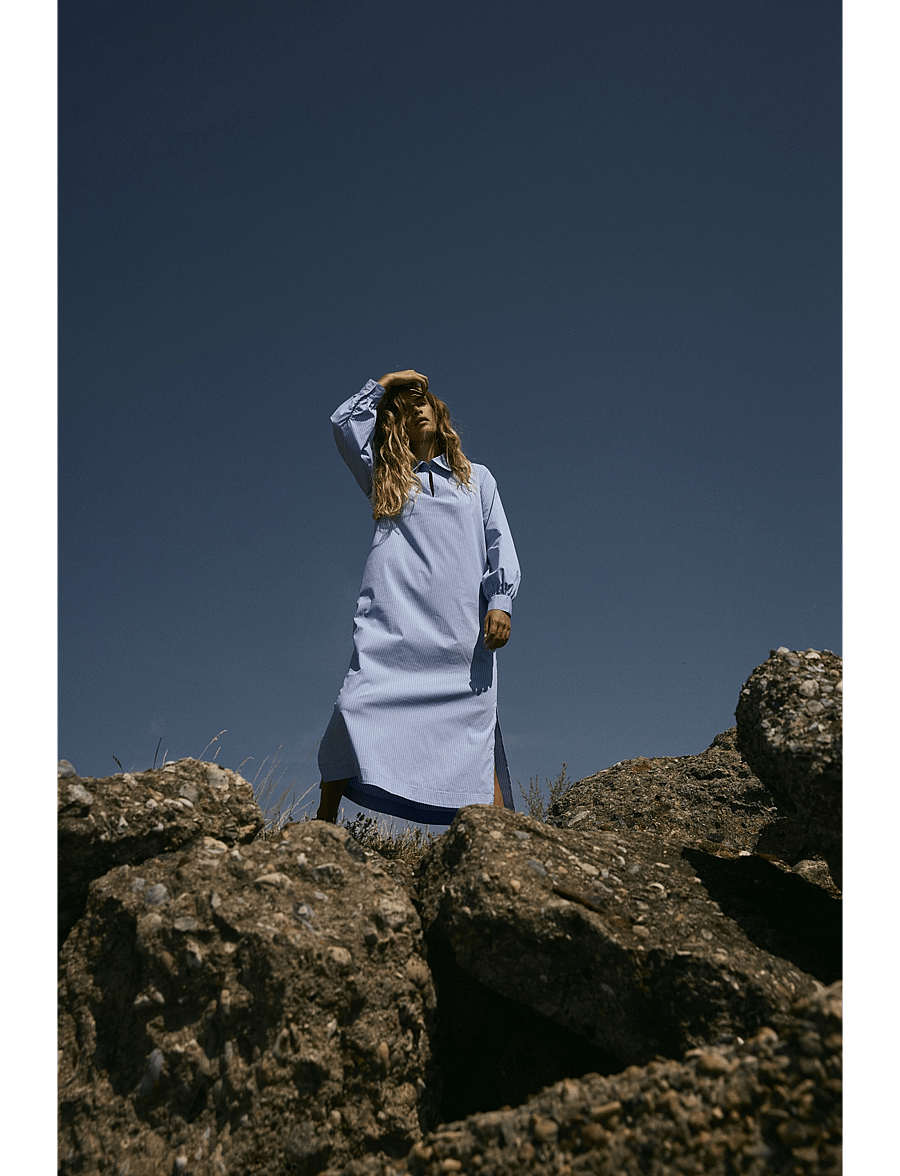 Six Ames - AMALIE - särkkleidid - blue stripe - 0