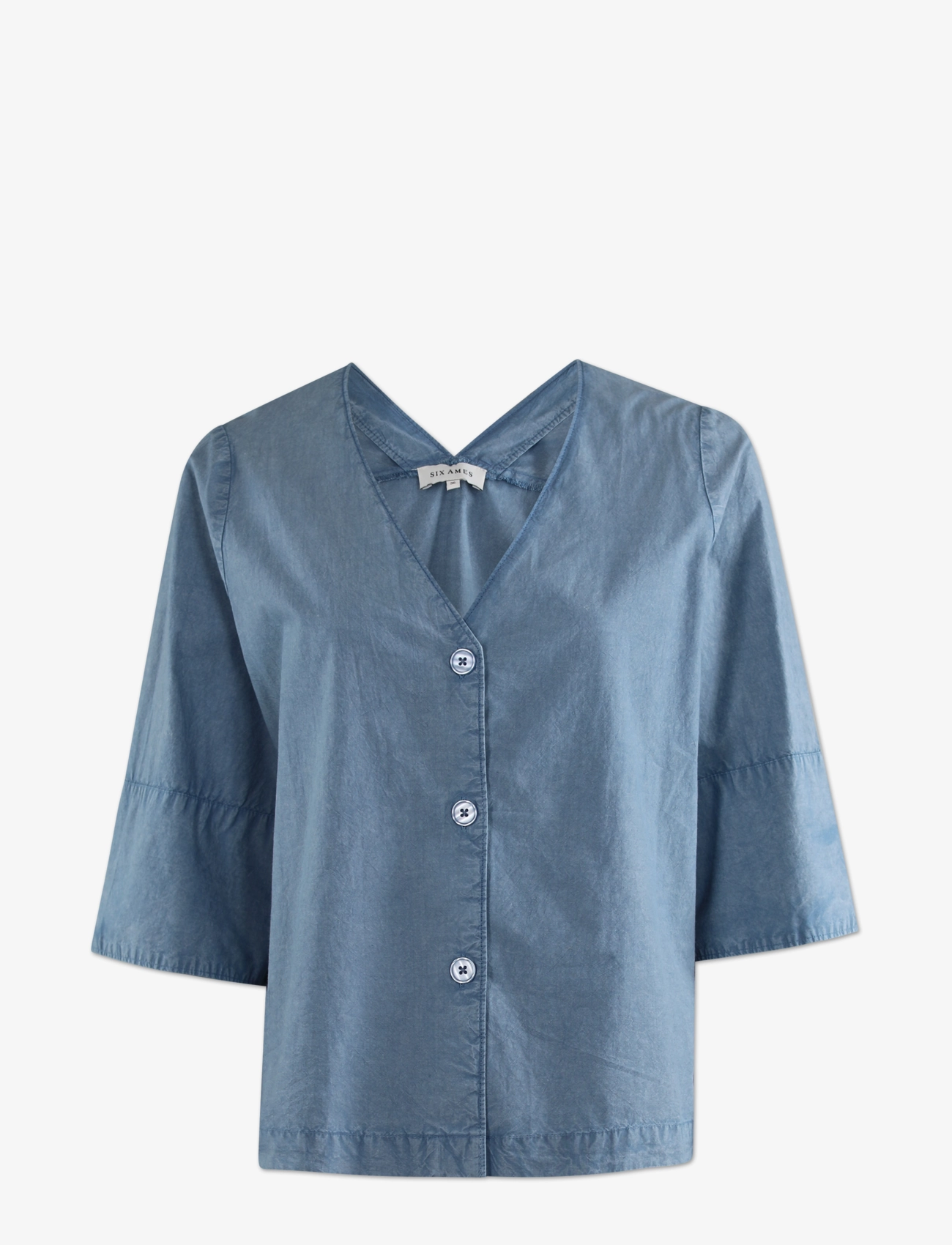 Six Ames Maude, 36 x 60, Shirts, Blau - Short-sleeved, Frauen