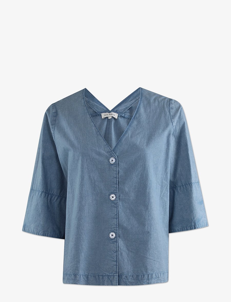 Six Ames - MAUDE - kortærmede skjorter - powder blue - 0