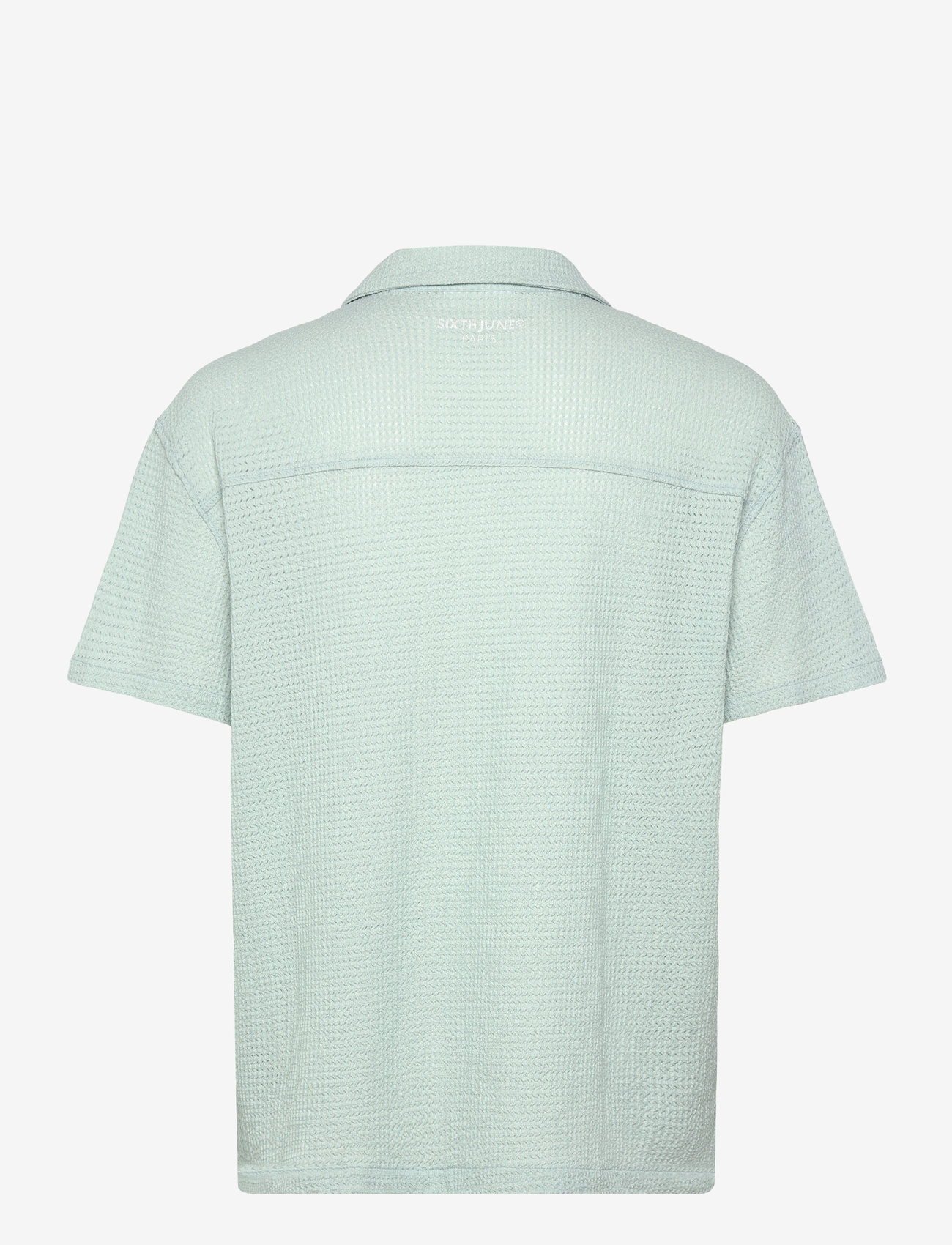 SIXTH JUNE - CROCHET SS SHIRT - kortärmade skjortor - light blue - 2