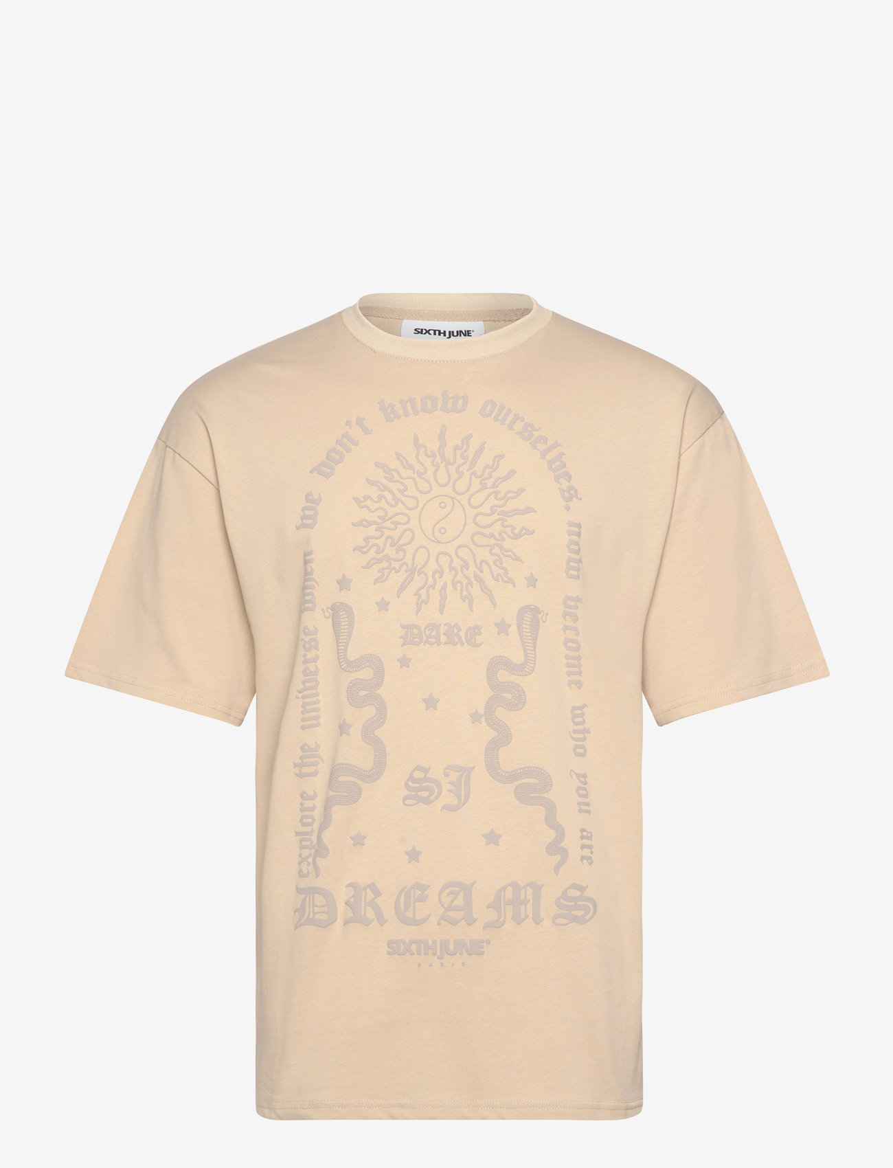 SIXTH JUNE - DREAMS PUFF PRINT SS TSHIRT - herbstliche kleidung - grei - 0