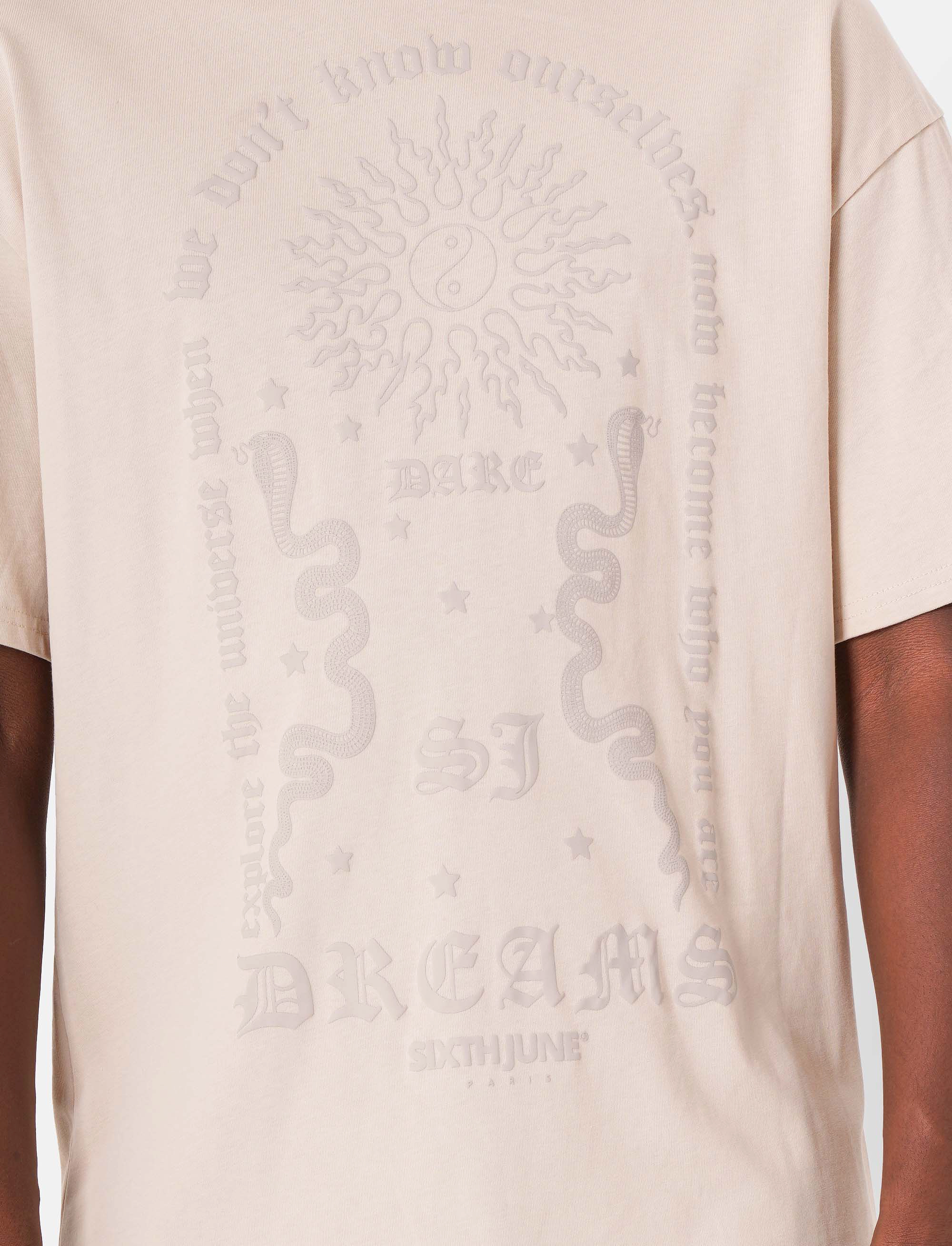 SIXTH JUNE - DREAMS PUFF PRINT SS TSHIRT - grei - 4