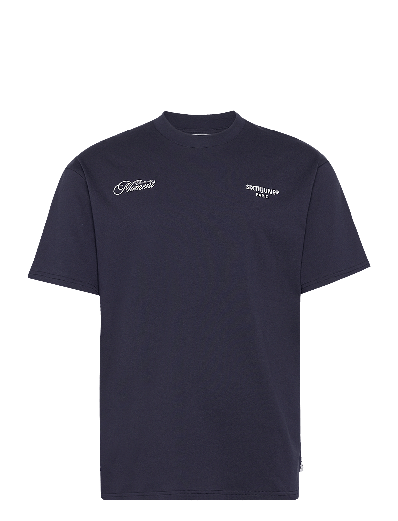SIXTH JUNE - ELEVATE EMBROIDERED SS TSHIRT - kortärmade t-shirts - navy - 1
