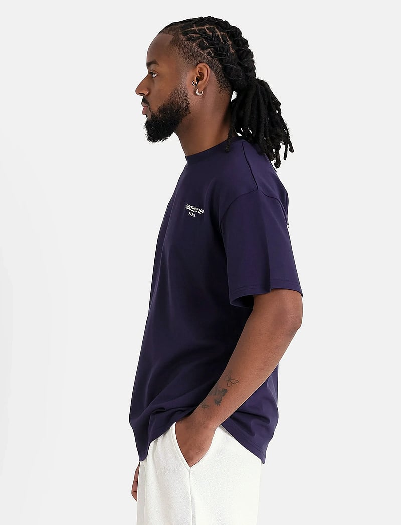 SIXTH JUNE - ELEVATE EMBROIDERED SS TSHIRT - kortärmade t-shirts - navy - 4