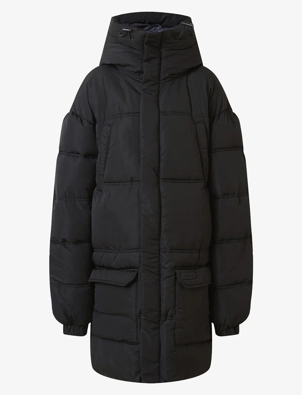SIXTH JUNE - LONG PUFFER JACKET WITH HOOD - winterjacken - black - 1
