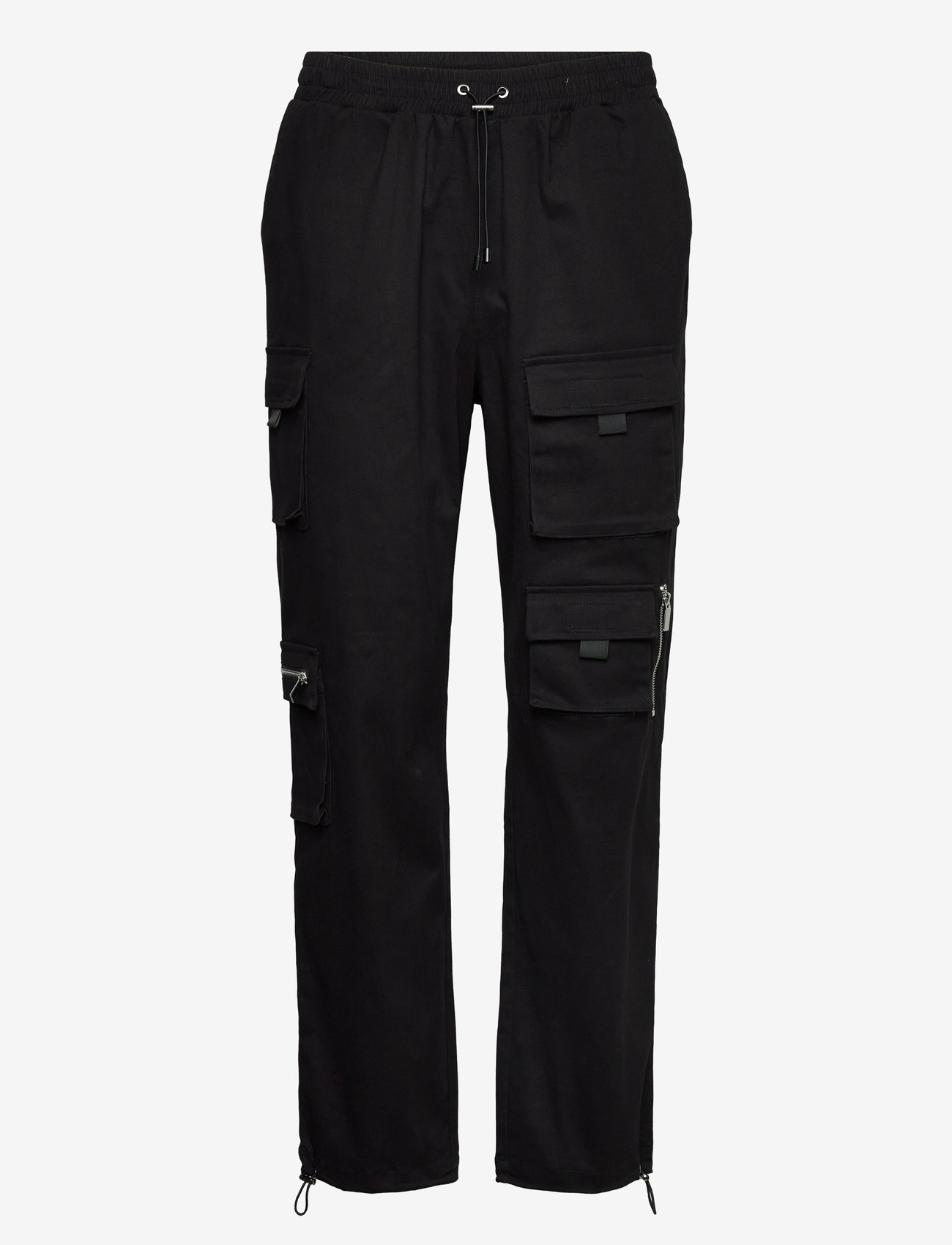 SIXTH JUNE - ESSENTIAL CARGO ZIP UP DETAILS - cargohose - black - 1
