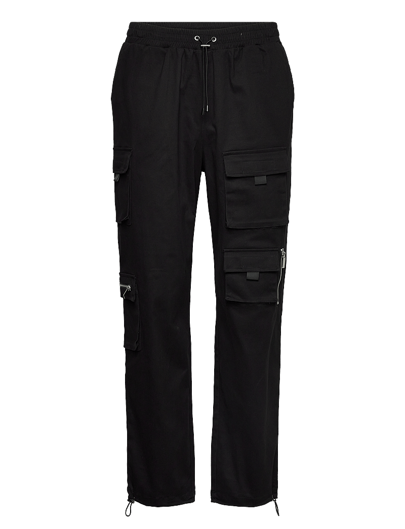 SIXTH JUNE - ESSENTIAL CARGO ZIP UP DETAILS - cargohose - black - 1