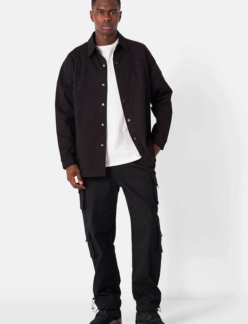 SIXTH JUNE - ESSENTIAL CARGO ZIP UP DETAILS - cargohose - black - 3