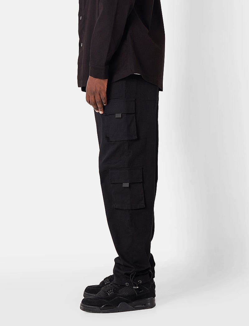 SIXTH JUNE - ESSENTIAL CARGO ZIP UP DETAILS - cargohose - black - 4