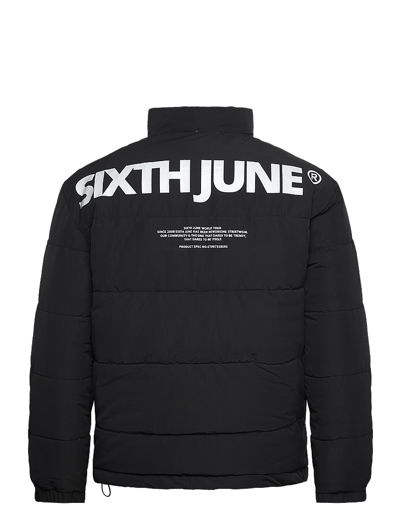SIXTH JUNE - BACK PRINTED REG DOWNJACKET - vinterjakker - black - 2