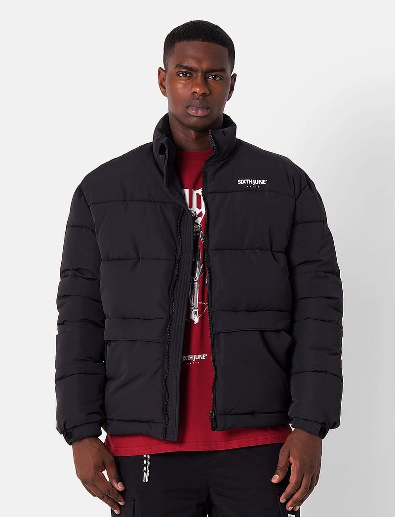 SIXTH JUNE - BACK PRINTED REG DOWNJACKET - vinterjakker - black - 3