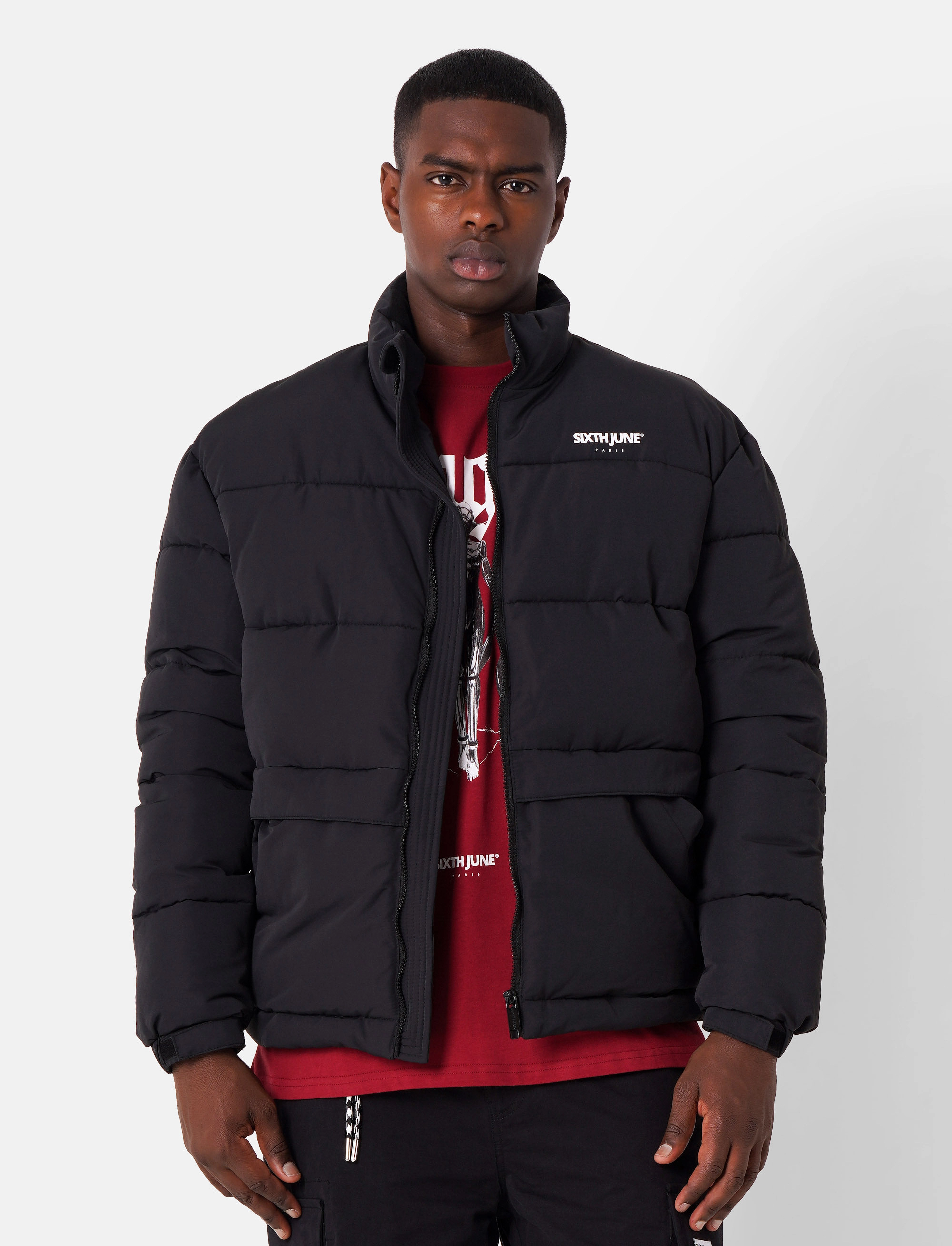 SIXTH JUNE - BACK PRINTED REG DOWNJACKET - jackets - black - 4