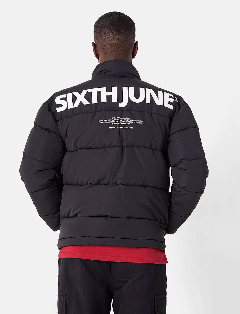 SIXTH JUNE - BACK PRINTED REG DOWNJACKET - vinterjakker - black - 4
