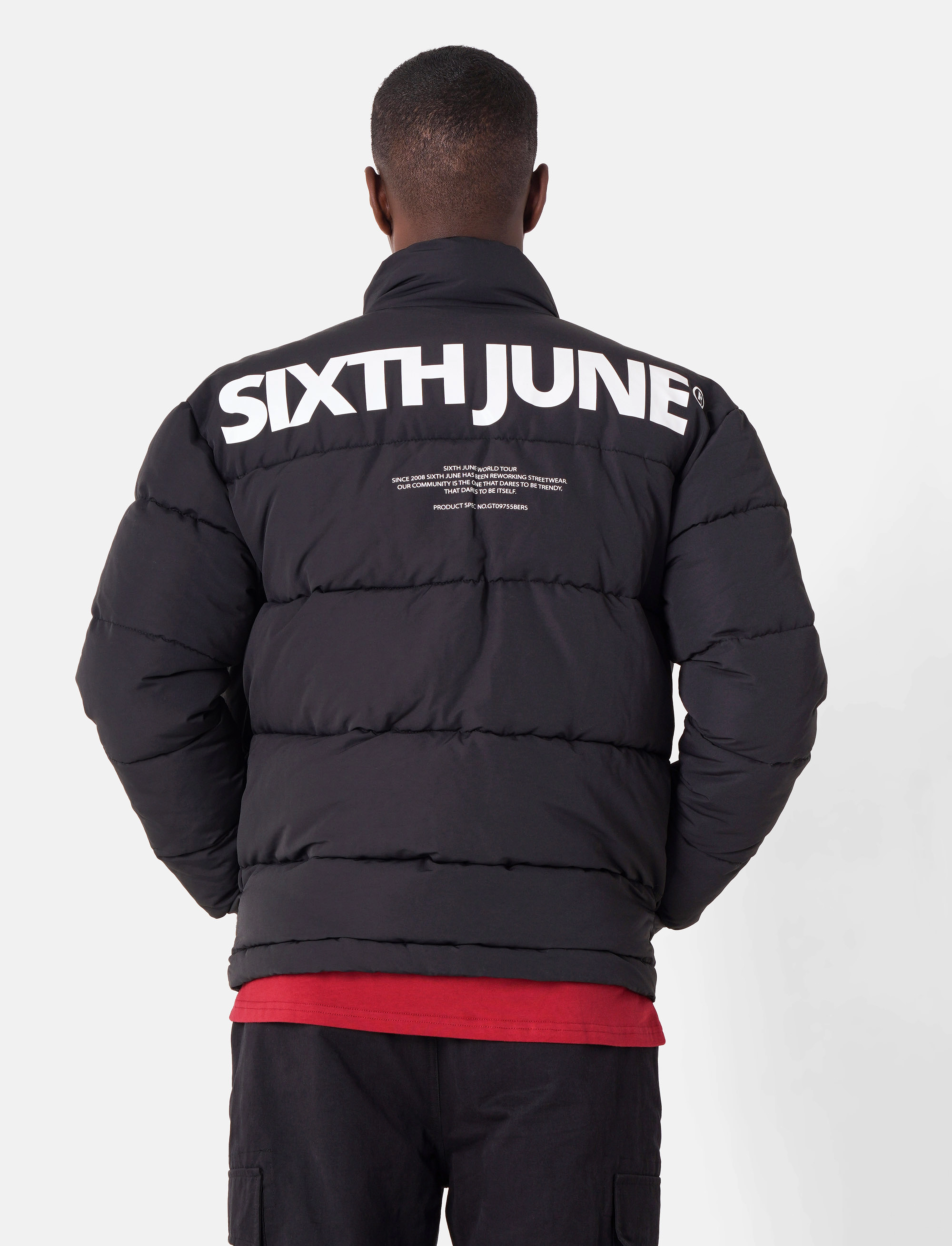 SIXTH JUNE - BACK PRINTED REG DOWNJACKET - jackets - black - 5