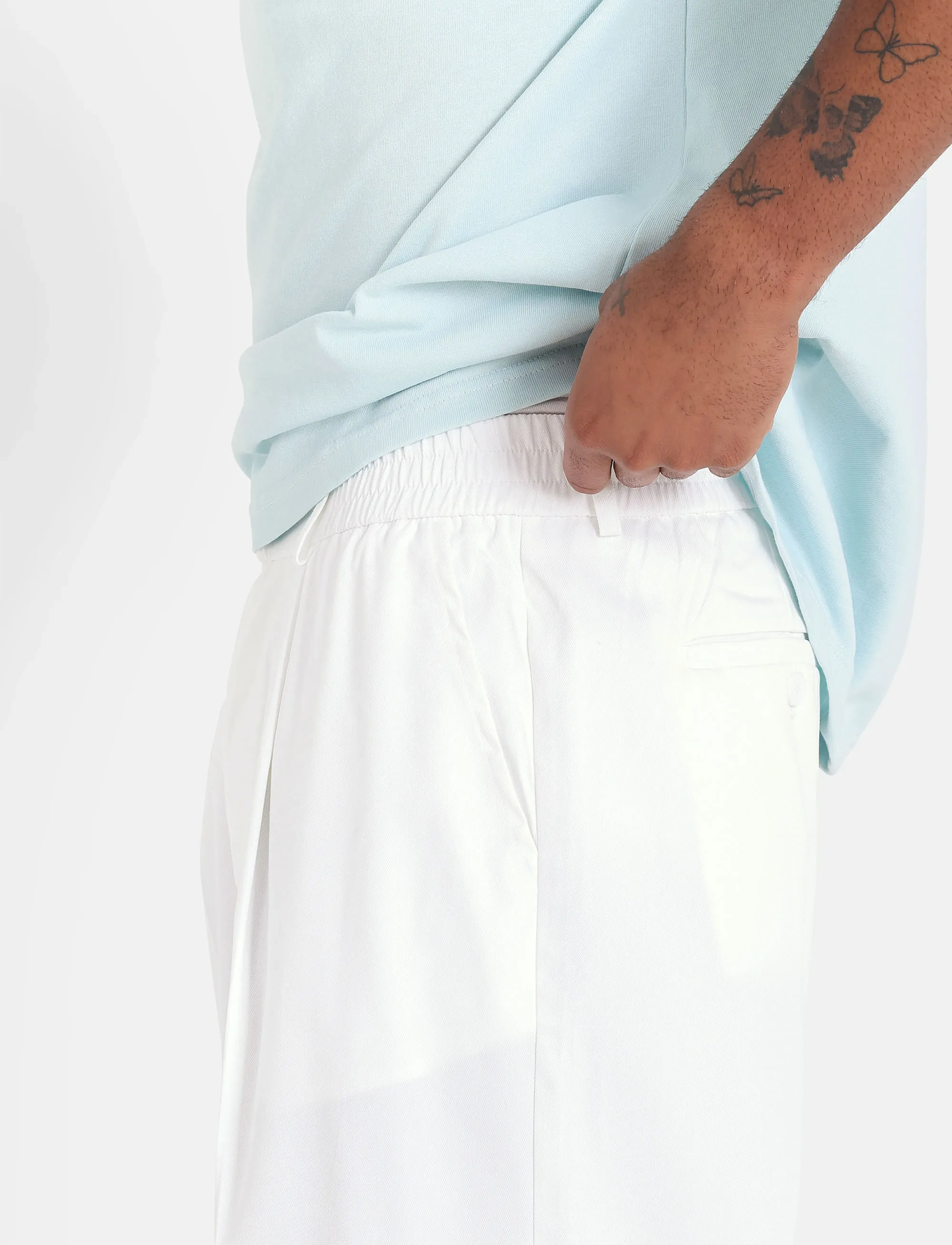 SIXTH JUNE - LOOSE FIT TAILORED PANTS - white - 5