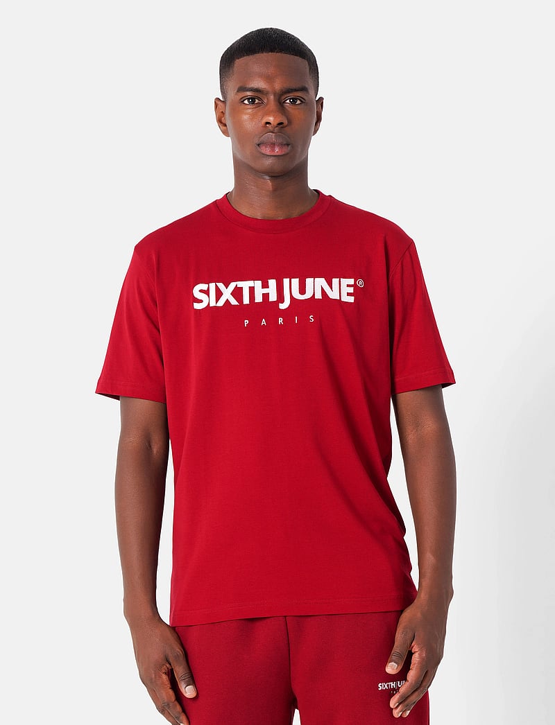 SIXTH JUNE - ESSENTIEL SS TSHIRT - kortærmede t-shirts - burg - 0