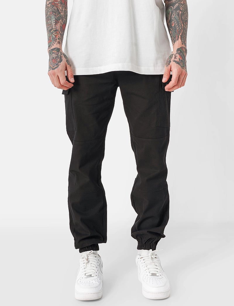 SIXTH JUNE - CARRY OVER PANTS - cargohose - black - 0