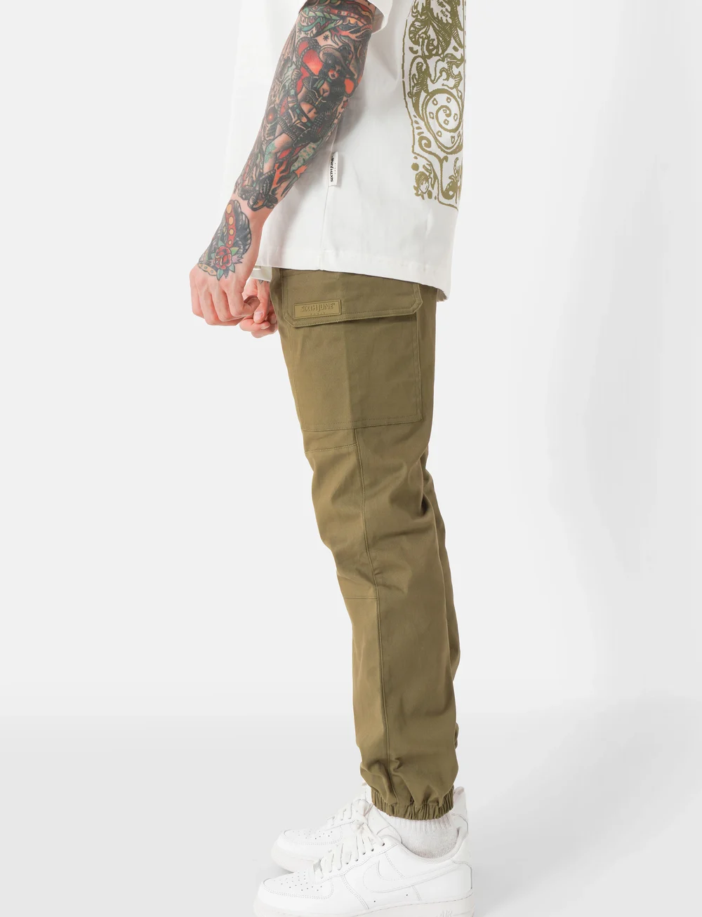 SIXTH JUNE - CARRY OVER PANTS - cargo püksid - kaki - 5