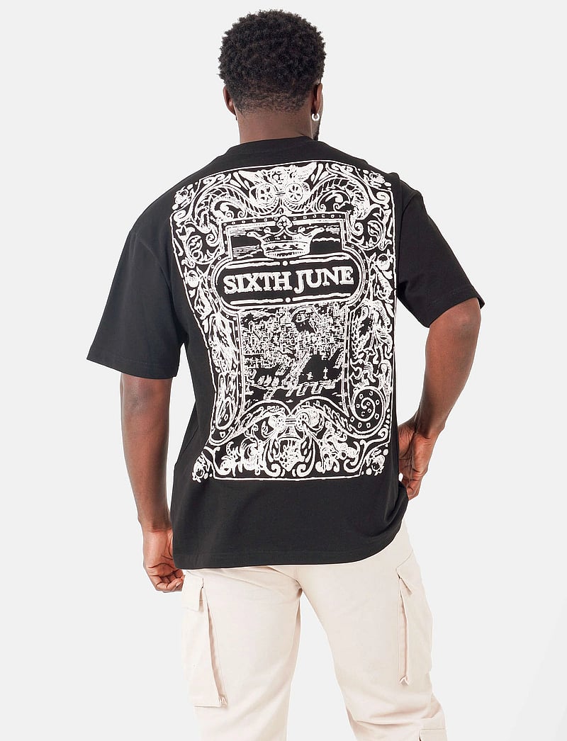 SIXTH JUNE - AZULEJOS SS TSHIRT - lühikeste varrukatega t-särgid - blac - 0