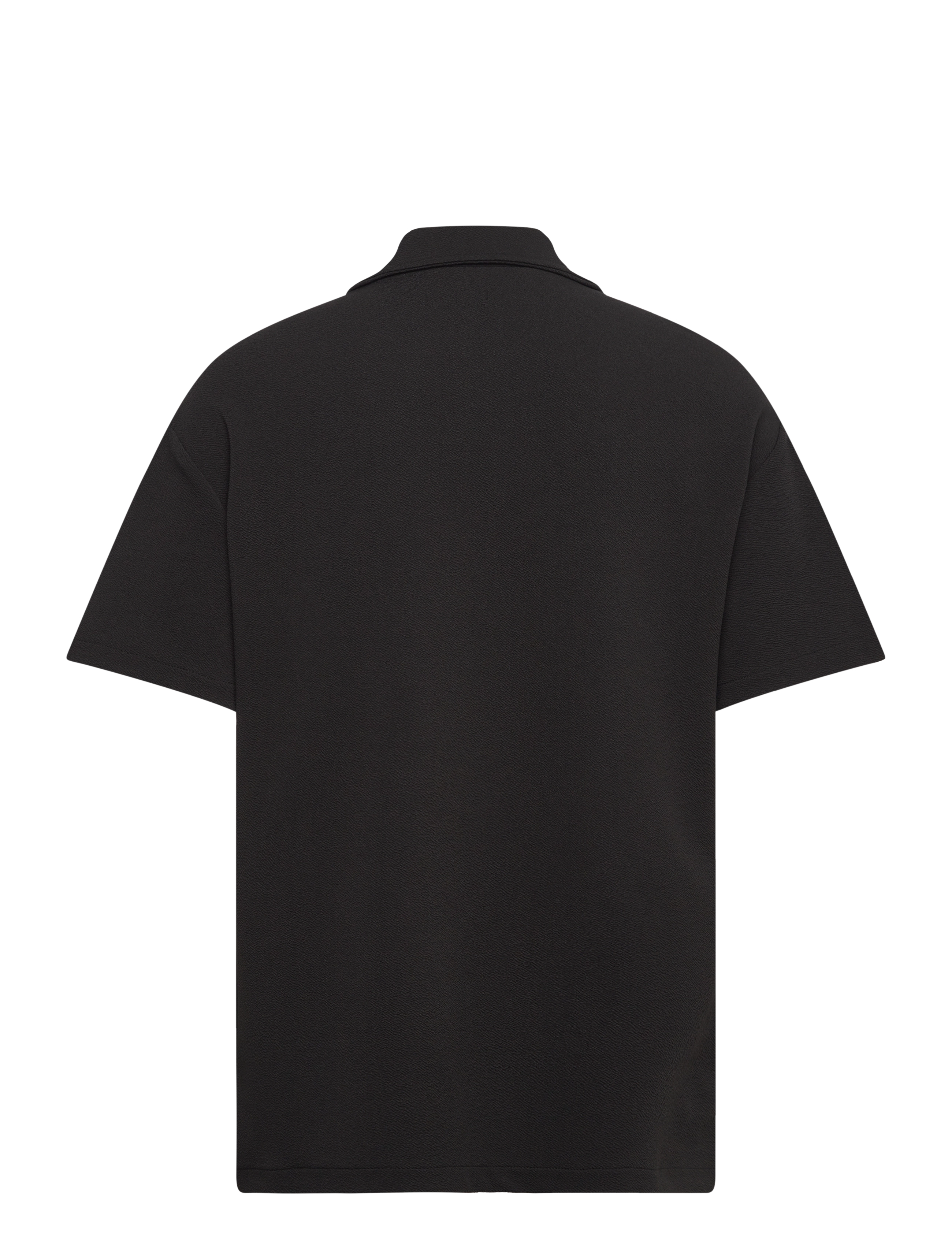 SIXTH JUNE - CREPE FABRIC SS SHIRT - marškiniai trumpomis rankovėmis - black - 1