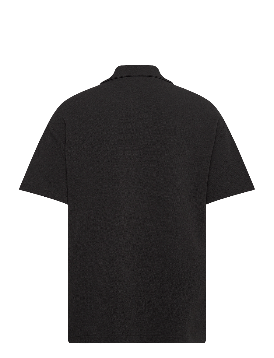 SIXTH JUNE - CREPE FABRIC SS SHIRT - marškiniai trumpomis rankovėmis - black - 1