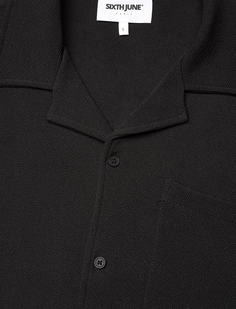 SIXTH JUNE - CREPE FABRIC SS SHIRT - overhemden met korte mouw - black - 4