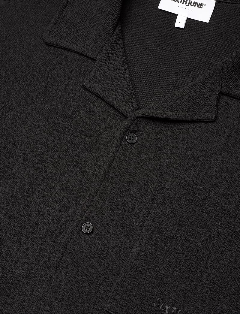 SIXTH JUNE - CREPE FABRIC SS SHIRT - overhemden met korte mouw - black - 5
