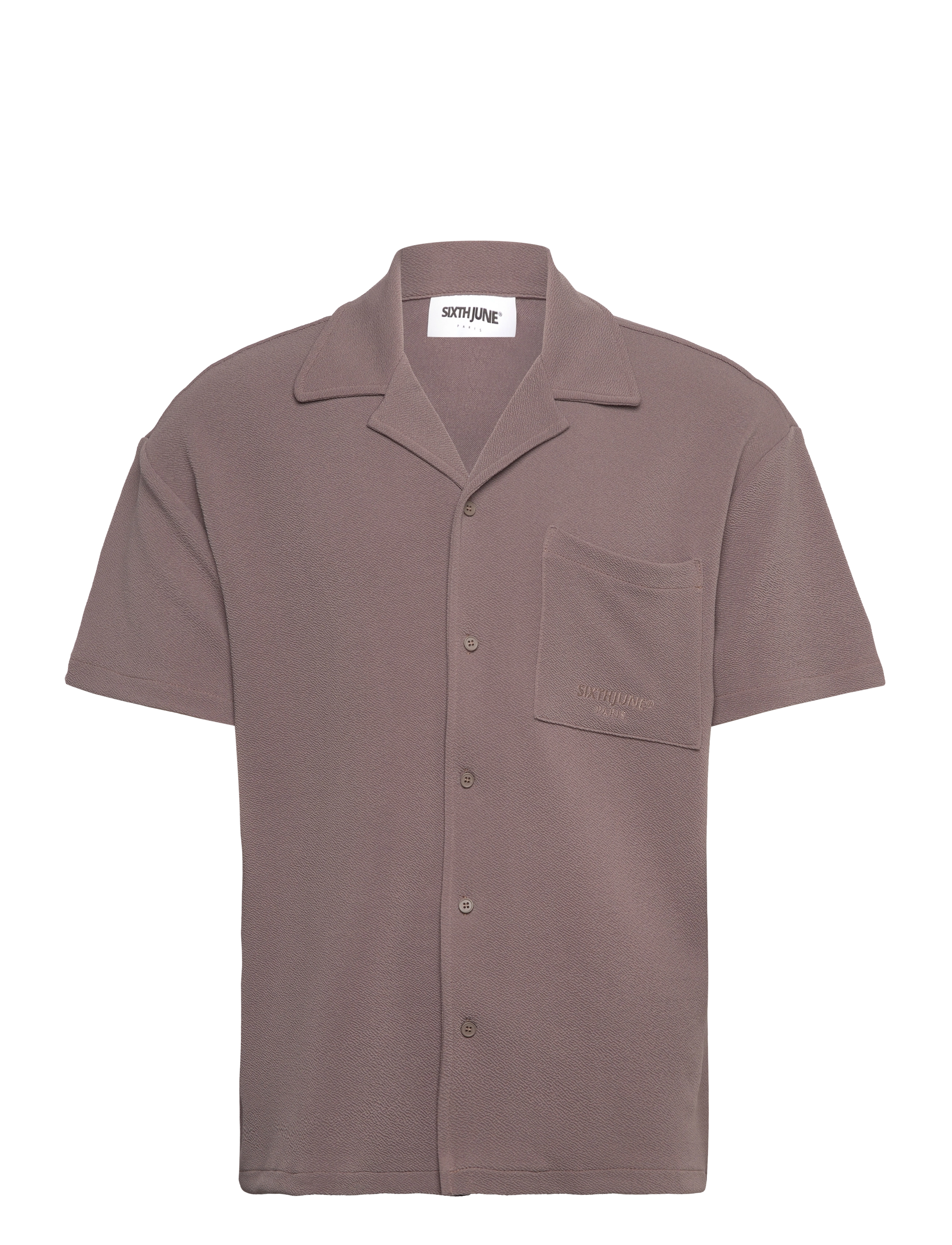 SIXTH JUNE Crepe Fabric Ss Shirt Braun - S - Herren