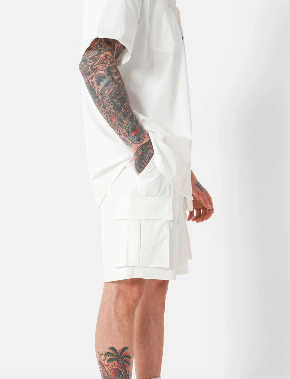 SIXTH JUNE - NYLON TECH UTILITY SHORTS - cargo shorts - white - 4