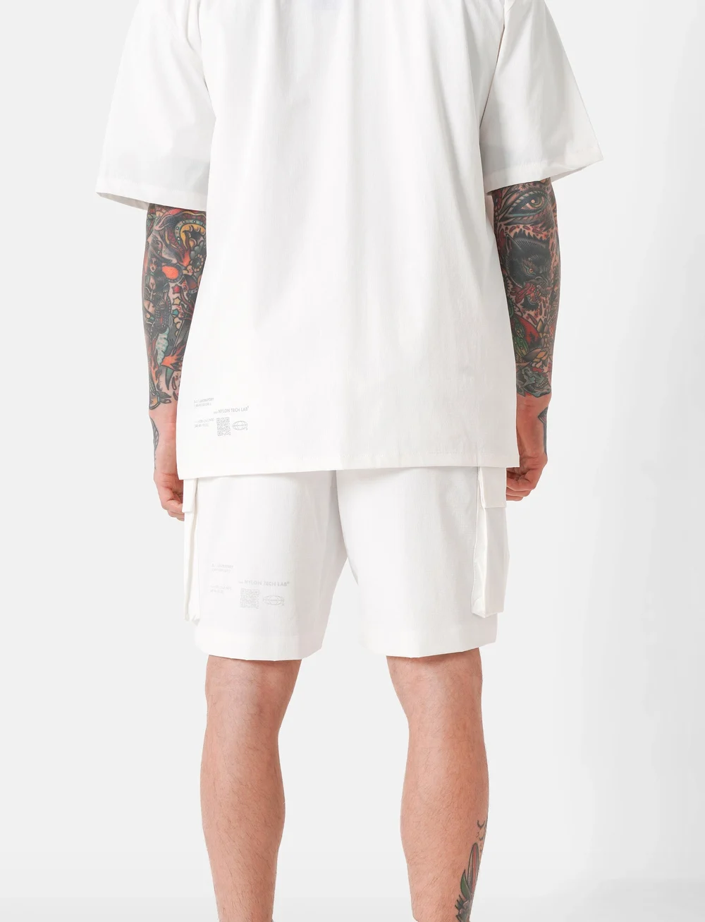 SIXTH JUNE - NYLON TECH UTILITY SHORTS - cargo shorts - white - 5