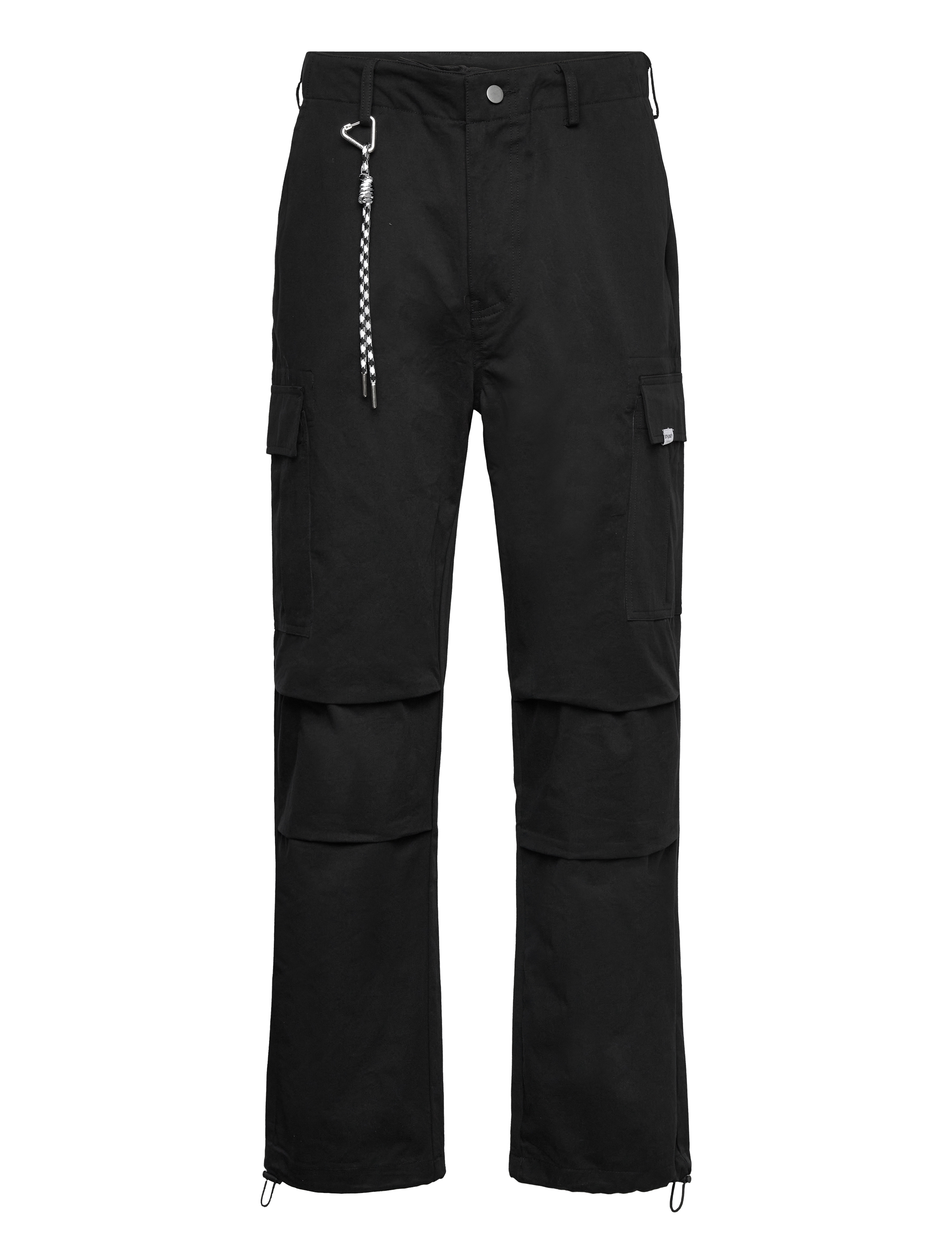 BIG POCKET CARGO PANTS - BLACK